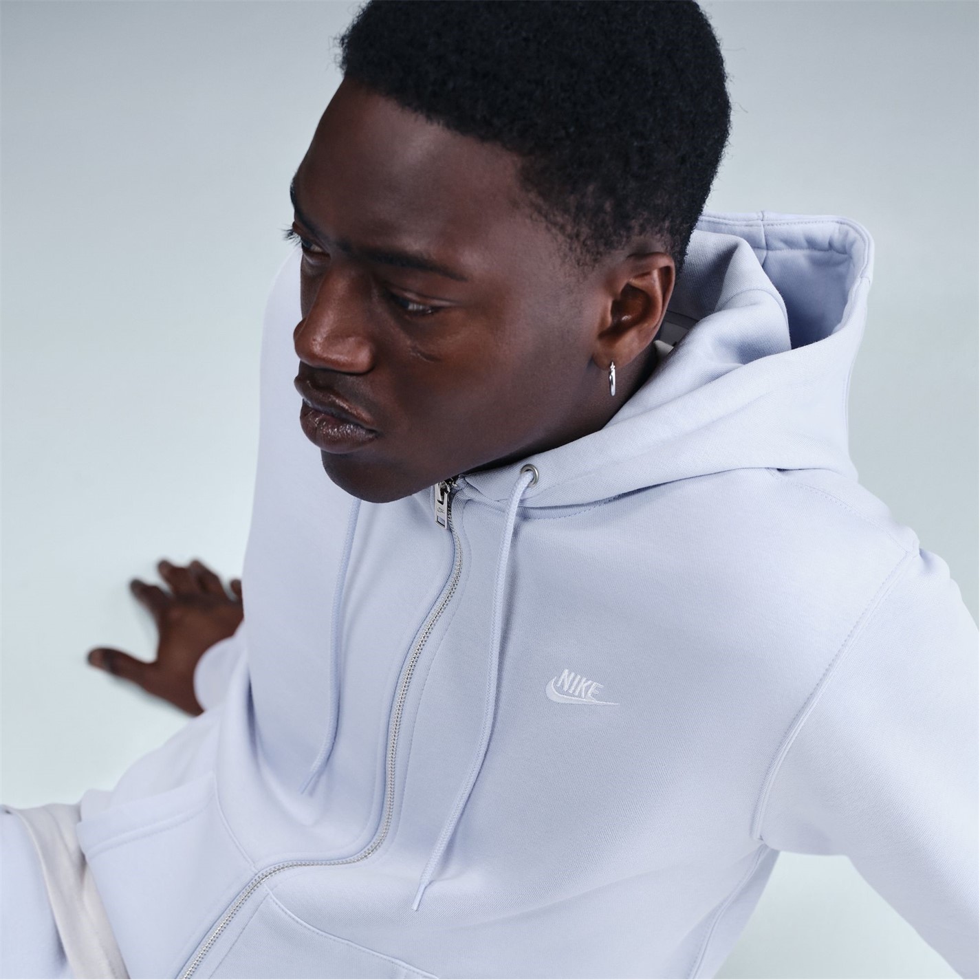 Mikina Nike Ghost 1405807 Sportswear Club Fleece Men's Full-Zip Hoodie - 10
