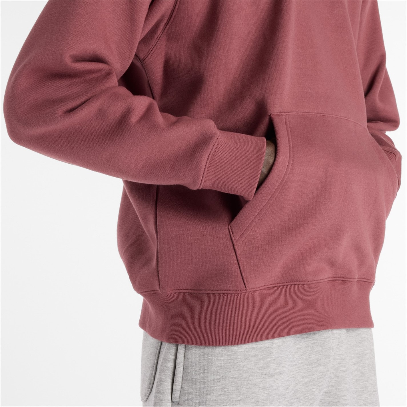 Mikina New Balance Burgundy 6984785 Men's Fleece Hoodie - 3