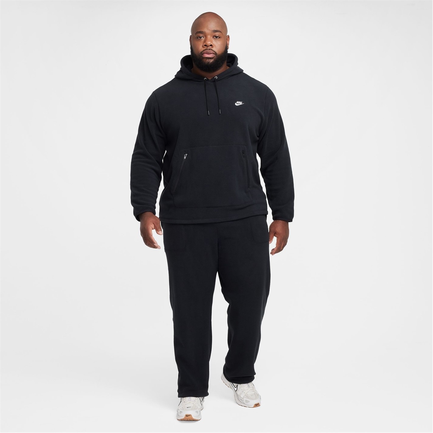 Mikina Nike Black 838725 Men's Club Winterised Pullover Hoodie - 14