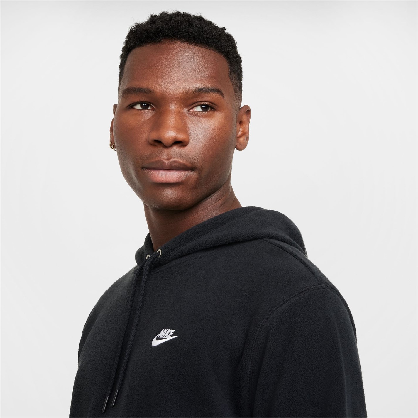 Mikina Nike Black 838725 Men's Club Winterised Pullover Hoodie - 3