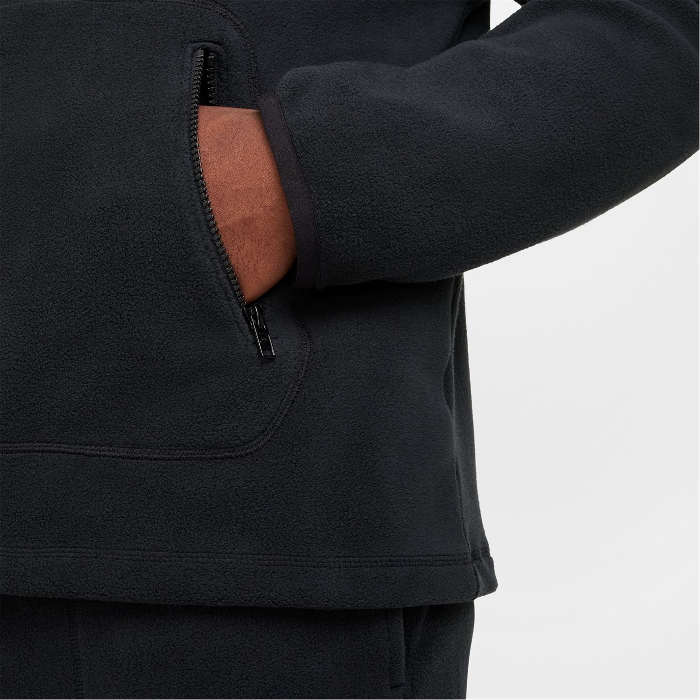 Mikina Nike Black 838725 Men's Club Winterised Pullover Hoodie - 5
