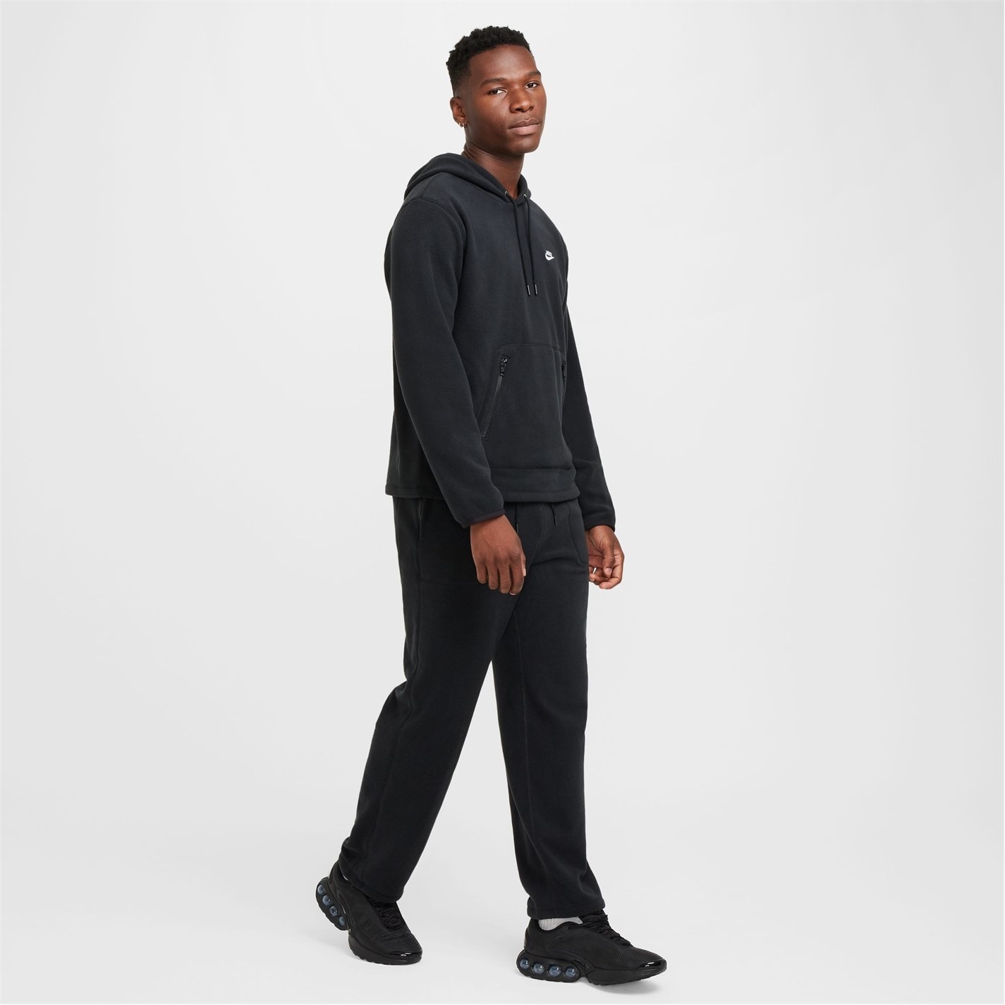 Mikina Nike Black 838725 Men's Club Winterised Pullover Hoodie - 7