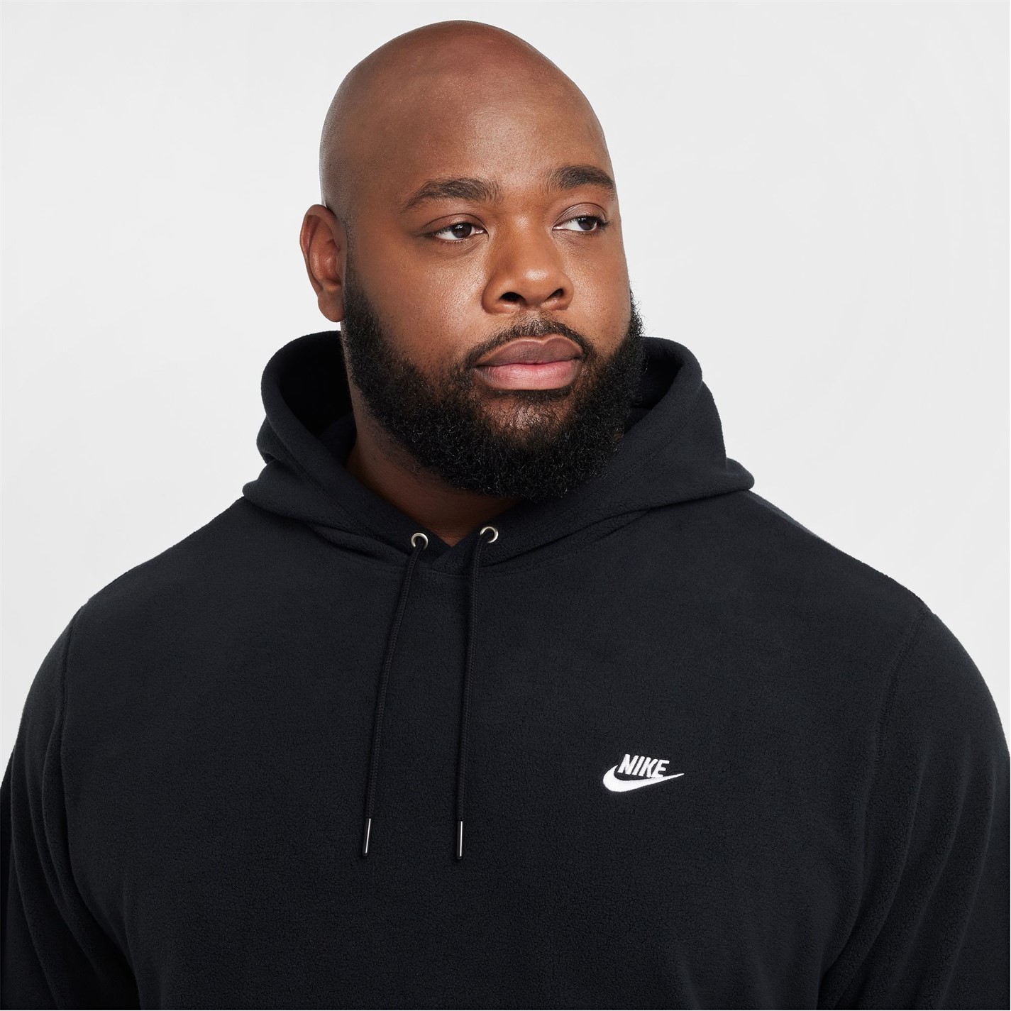 Mikina Nike Black 838725 Men's Club Winterised Pullover Hoodie - 10