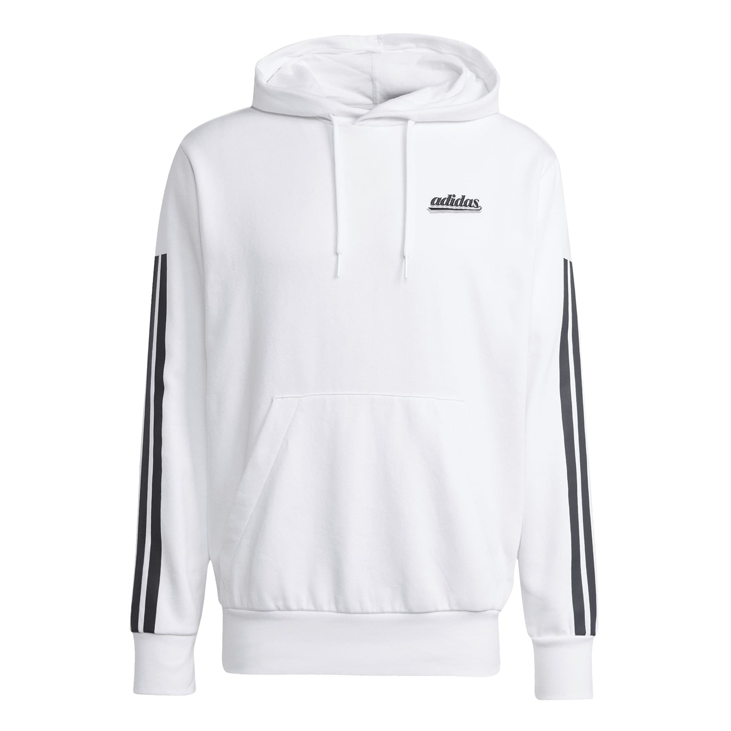 Mikina adidas White 9351244 Men's M Script Over The Head Hoodie - 1