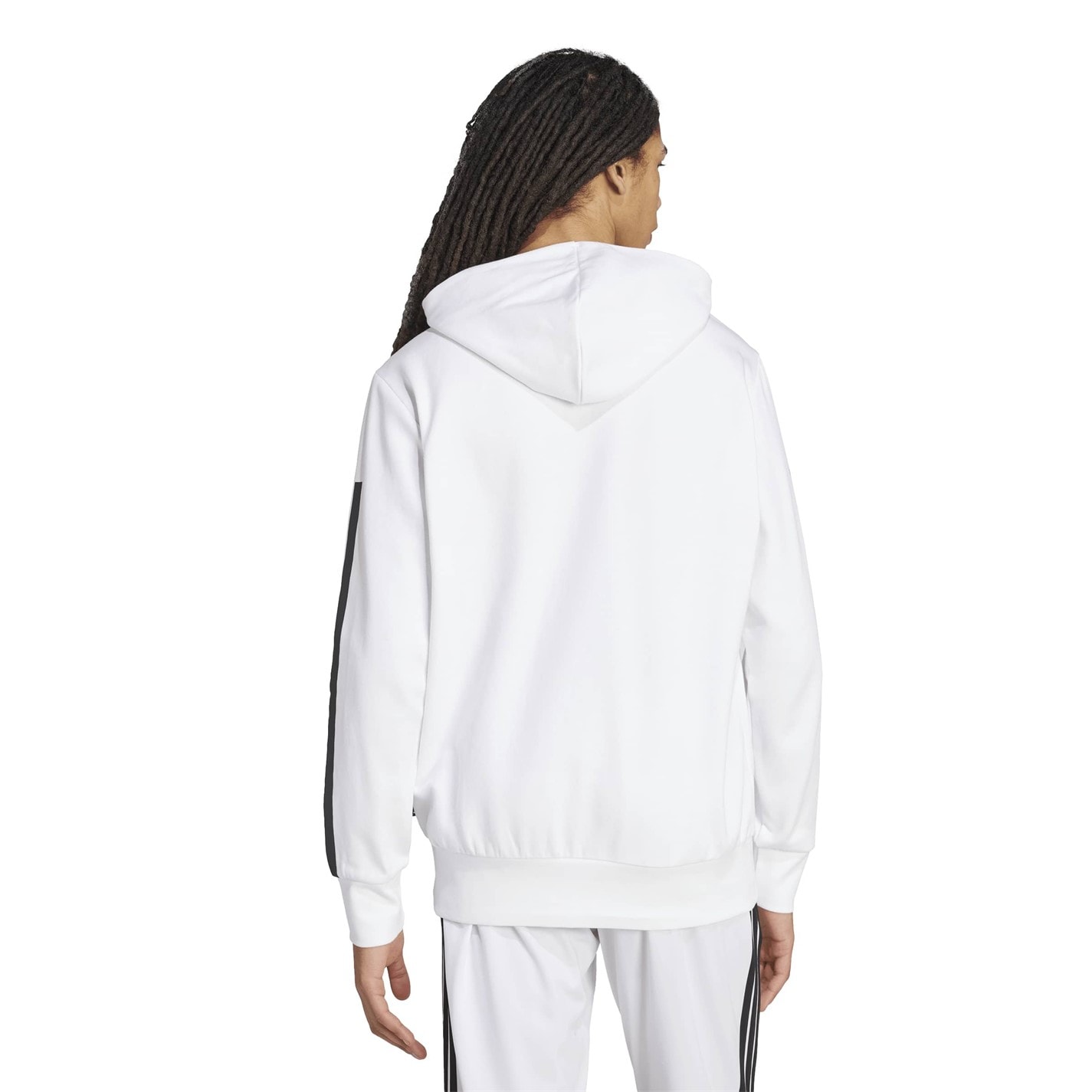 Mikina adidas White 9351244 Men's M Script Over The Head Hoodie - 3