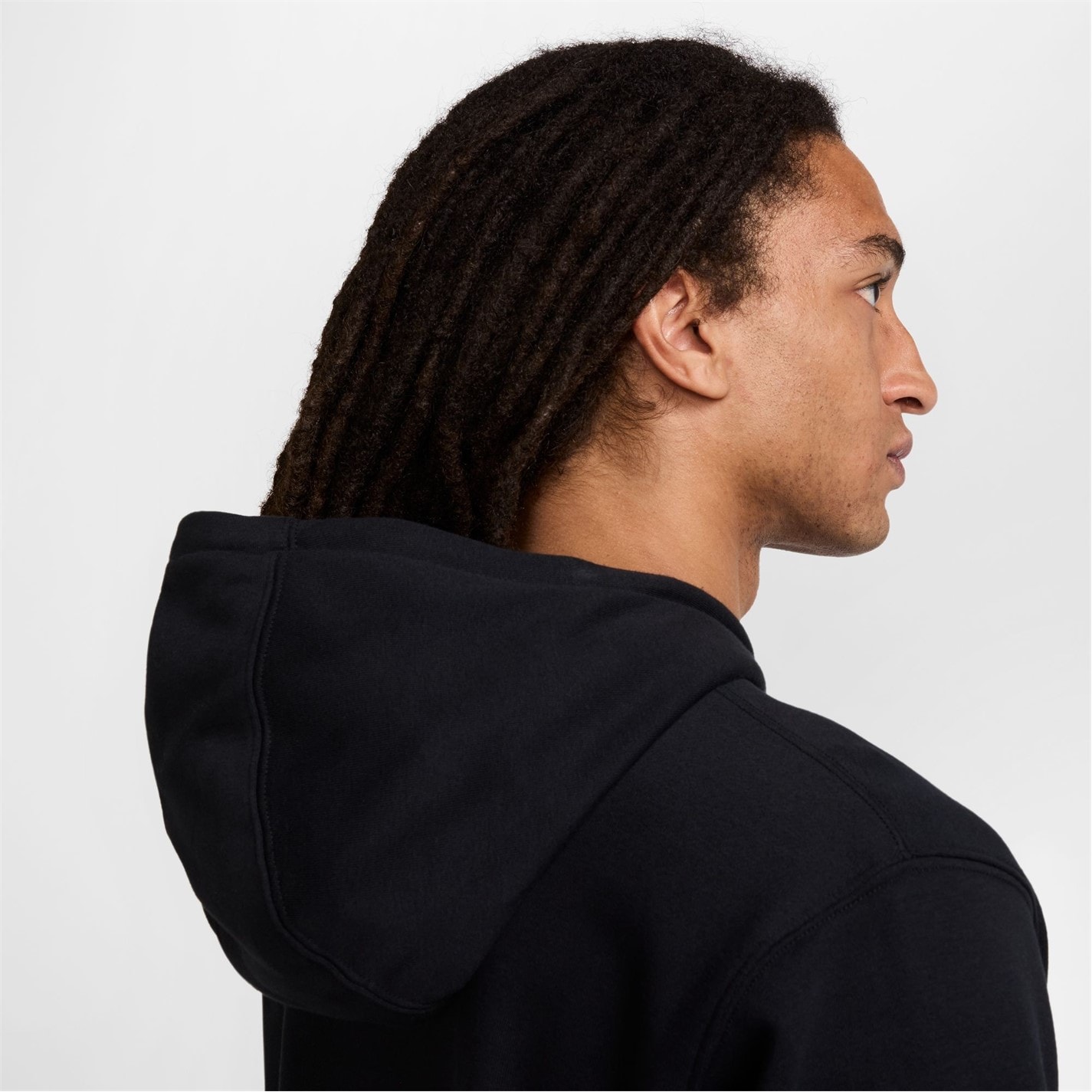 Mikina Nike Black 468636 Men's Club Overhead Hoodie - 6
