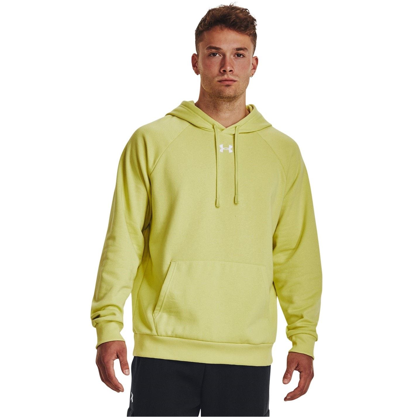 Mikina Under Armour LIME YELLOW 5246345 Men's Rival Hoodie - 2