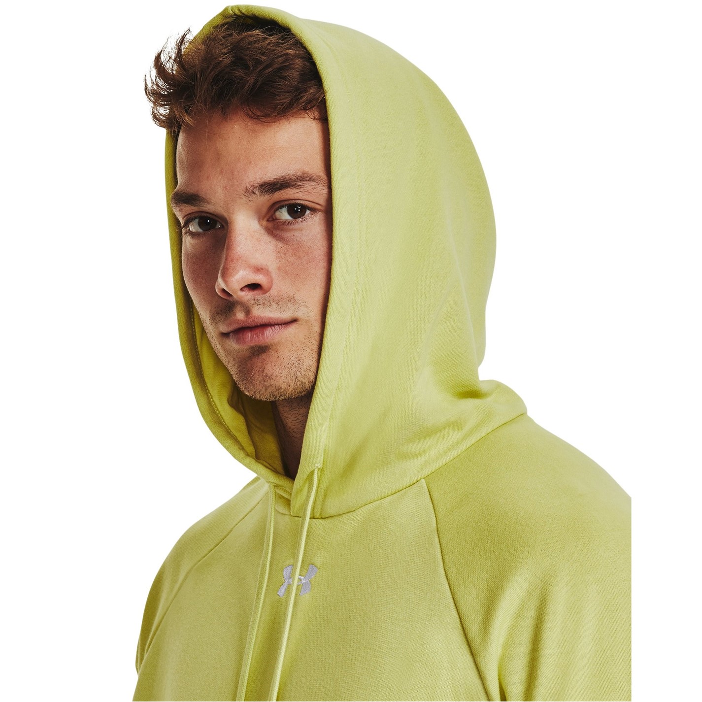 Mikina Under Armour LIME YELLOW 5246345 Men's Rival Hoodie - 5