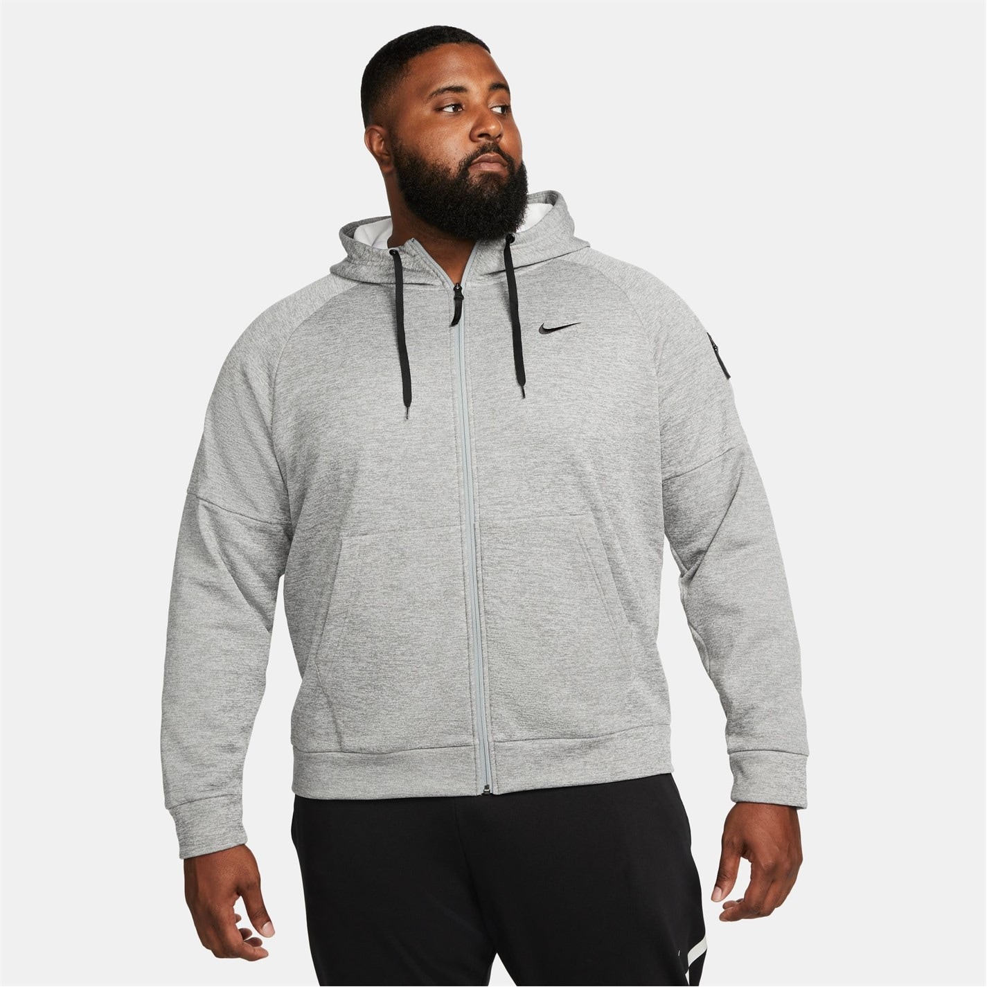 Mikina Nike Grey 2180188 Dri-FIT Men's Full-Zip Training Hoodie - 2