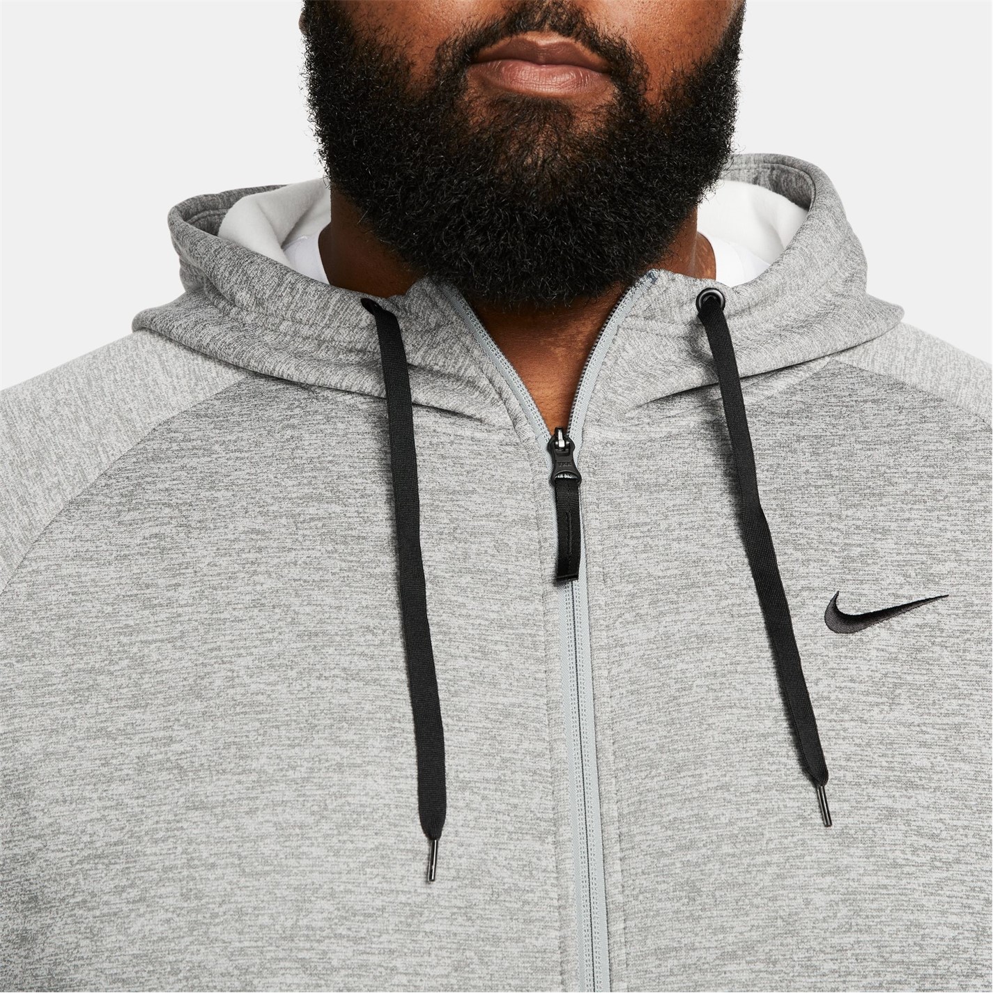 Mikina Nike Grey 2180188 Dri-FIT Men's Full-Zip Training Hoodie - 4