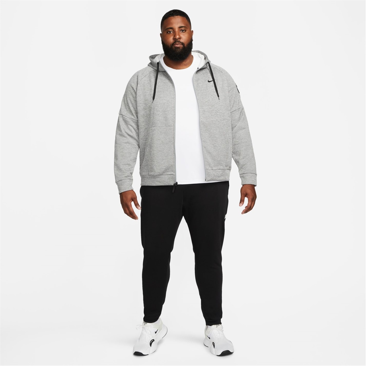 Mikina Nike Grey 2180188 Dri-FIT Men's Full-Zip Training Hoodie - 7
