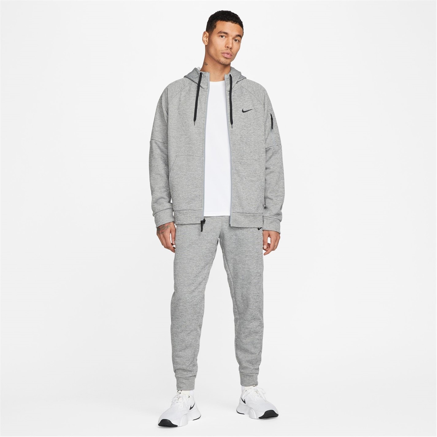 Mikina Nike Grey 2180188 Dri-FIT Men's Full-Zip Training Hoodie - 9