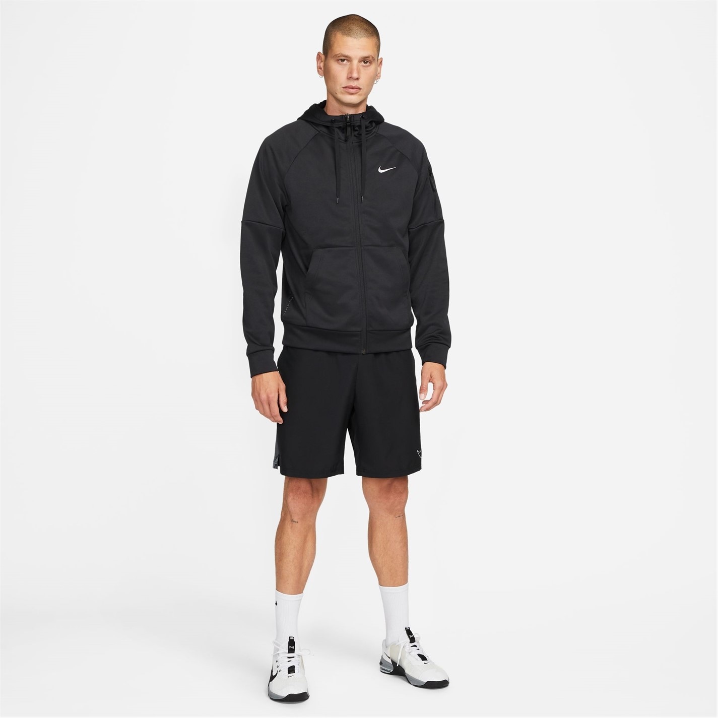 Mikina Nike Black 5023166 Dri-FIT Men's Full-Zip Training Hoodie - 5