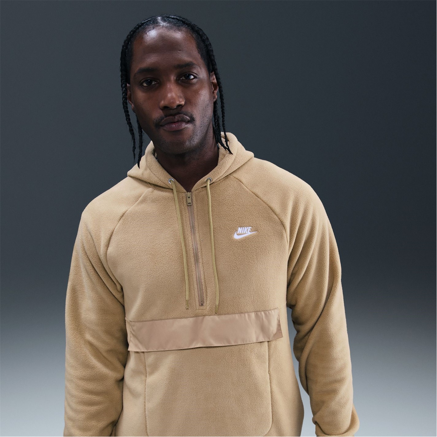 Mikina Nike Beige 8545528 Men's Winter Hoodie - 4