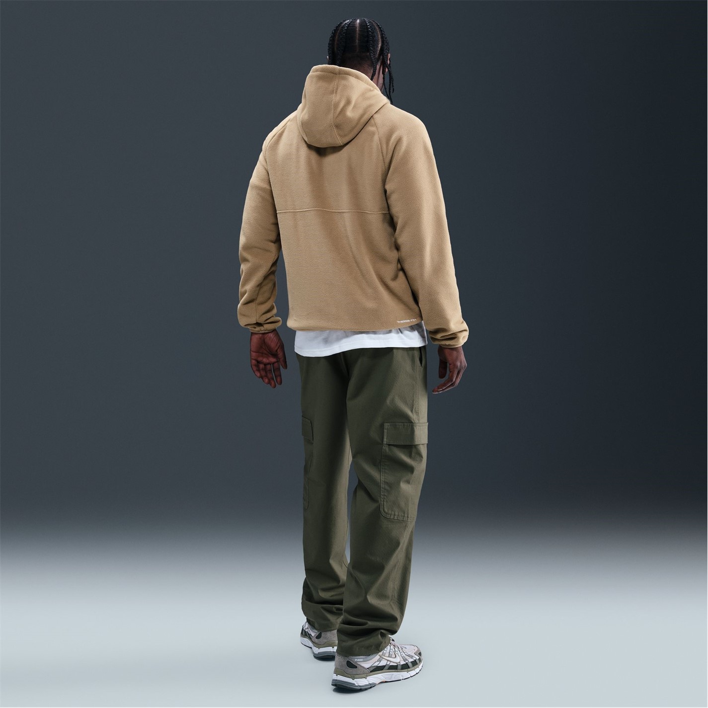 Mikina Nike Beige 8545528 Men's Winter Hoodie - 8