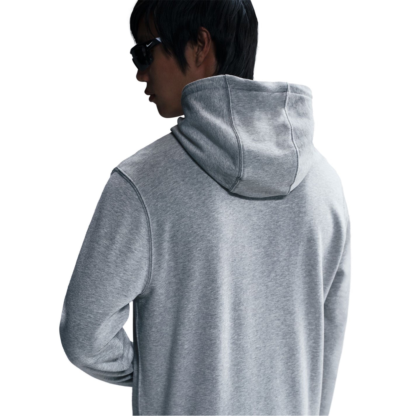 Mikina Nike Dk Grey Heather 526114 Men's Club Over the Head Hoodie - 2