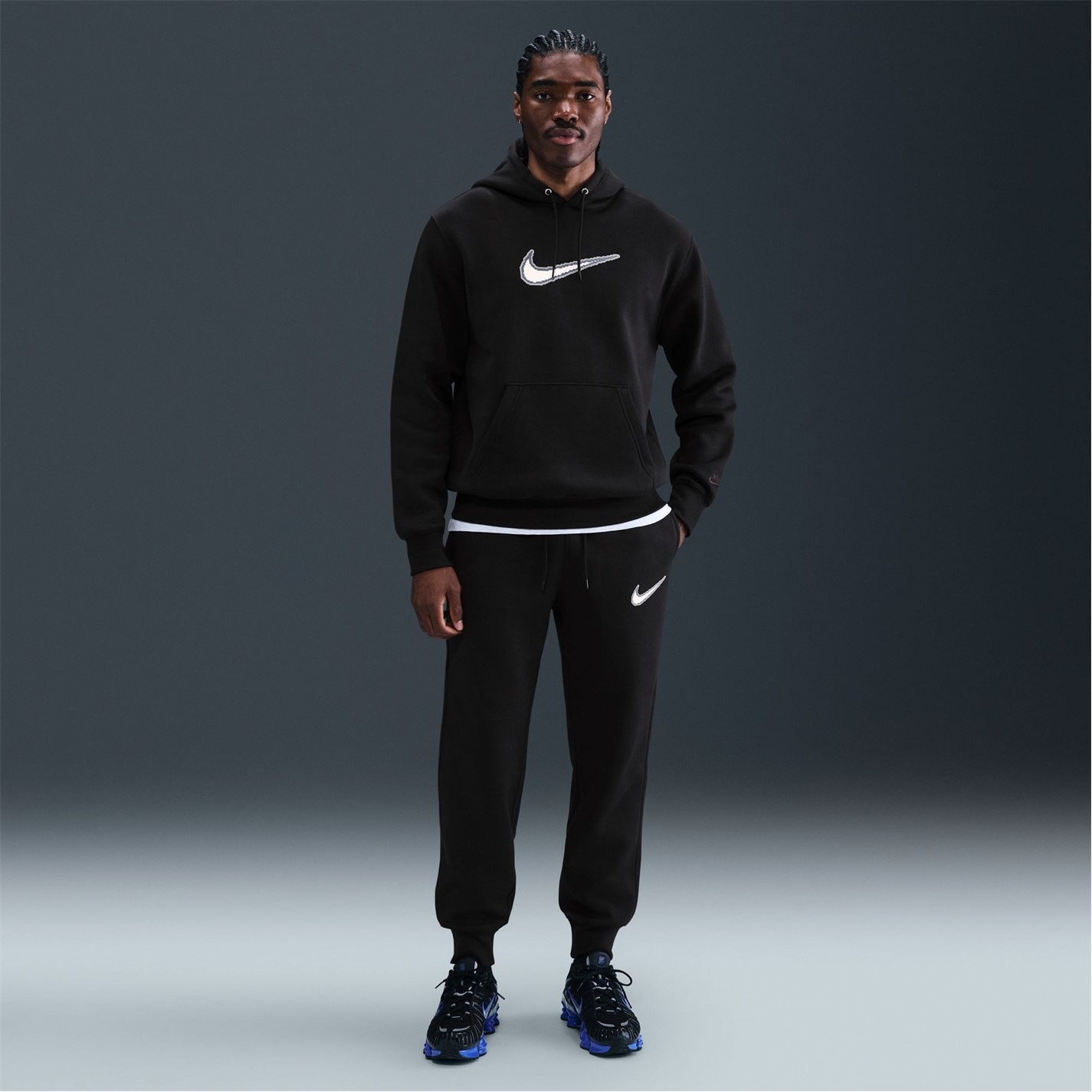 Mikina Under Armour Black 2168087 Men's Club Neo Varsity Over the Head Hoodie - 7