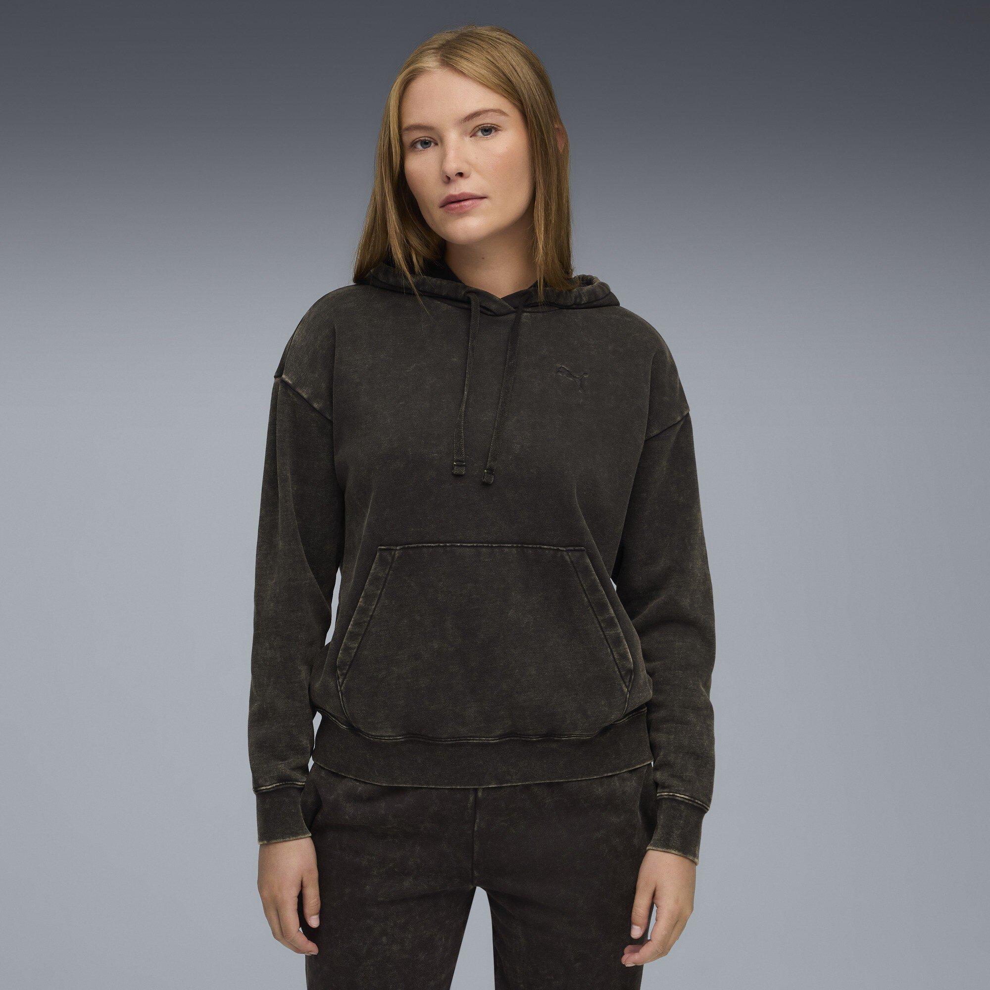 Mikina Puma Black 831552 Men's Elevated Relaxed Wash Overhead Hoodie - 2