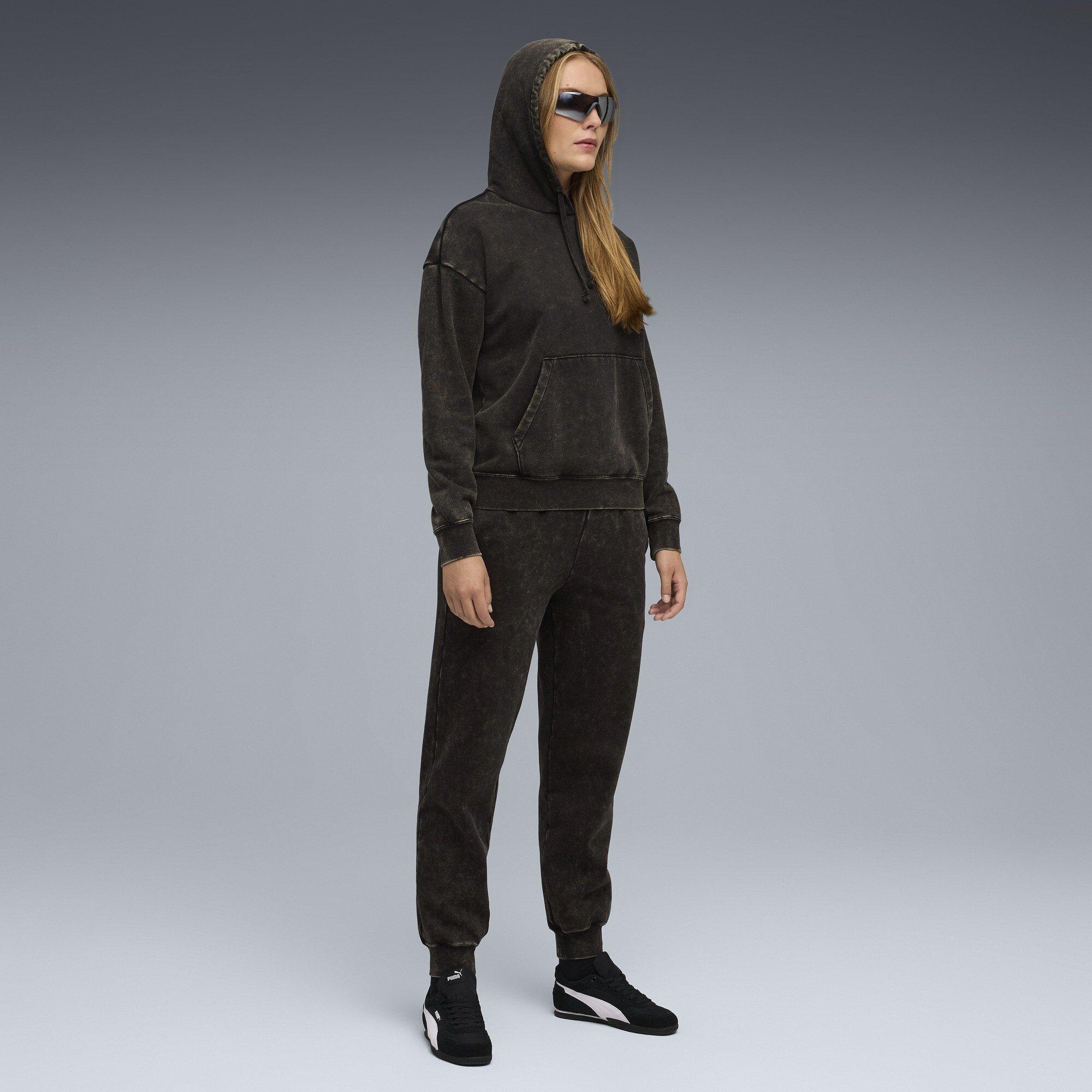 Mikina Puma Black 831552 Men's Elevated Relaxed Wash Overhead Hoodie - 4
