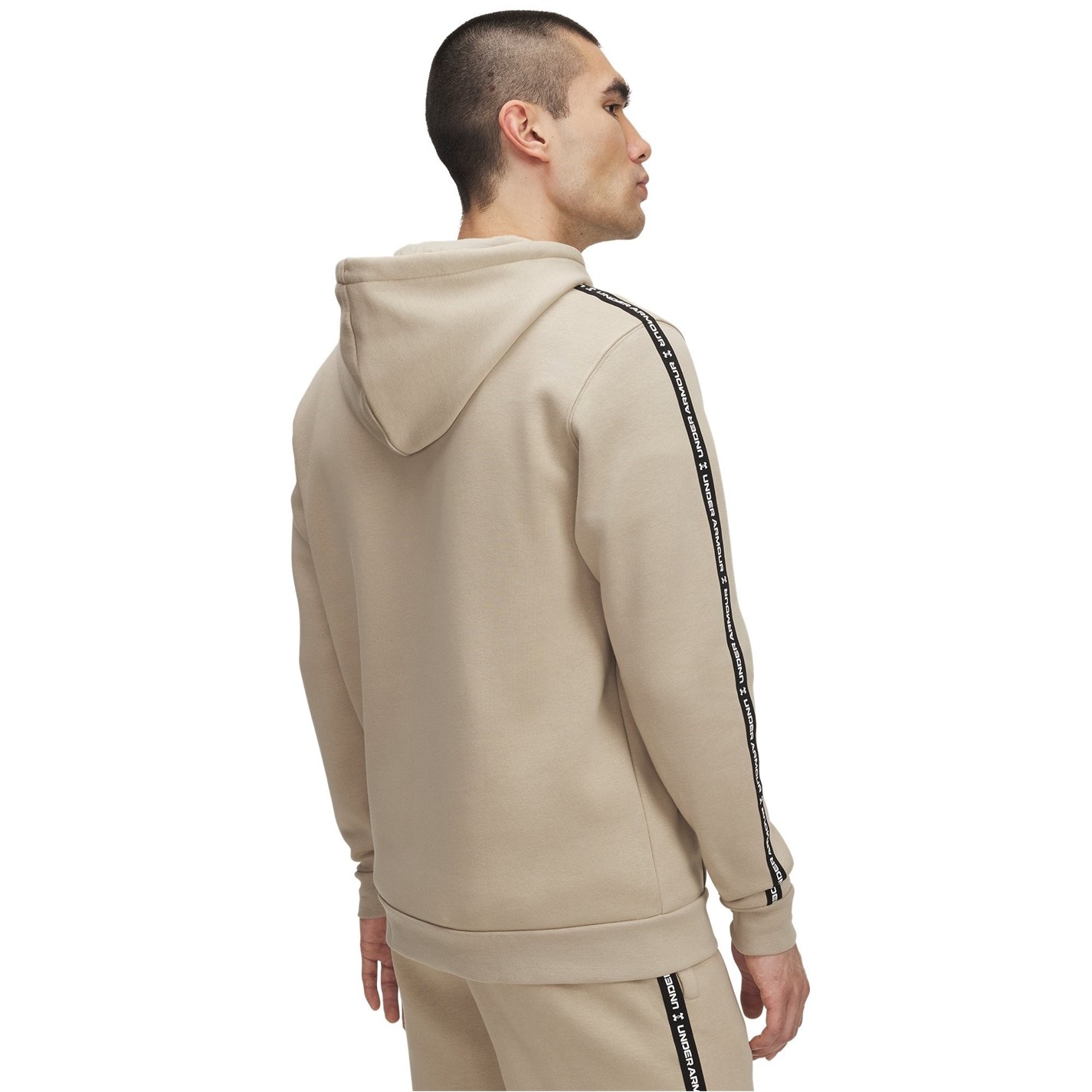 Mikina Under Armour City Khaki 1797662 Icon Fleece Taping Hoodie Mens - 2