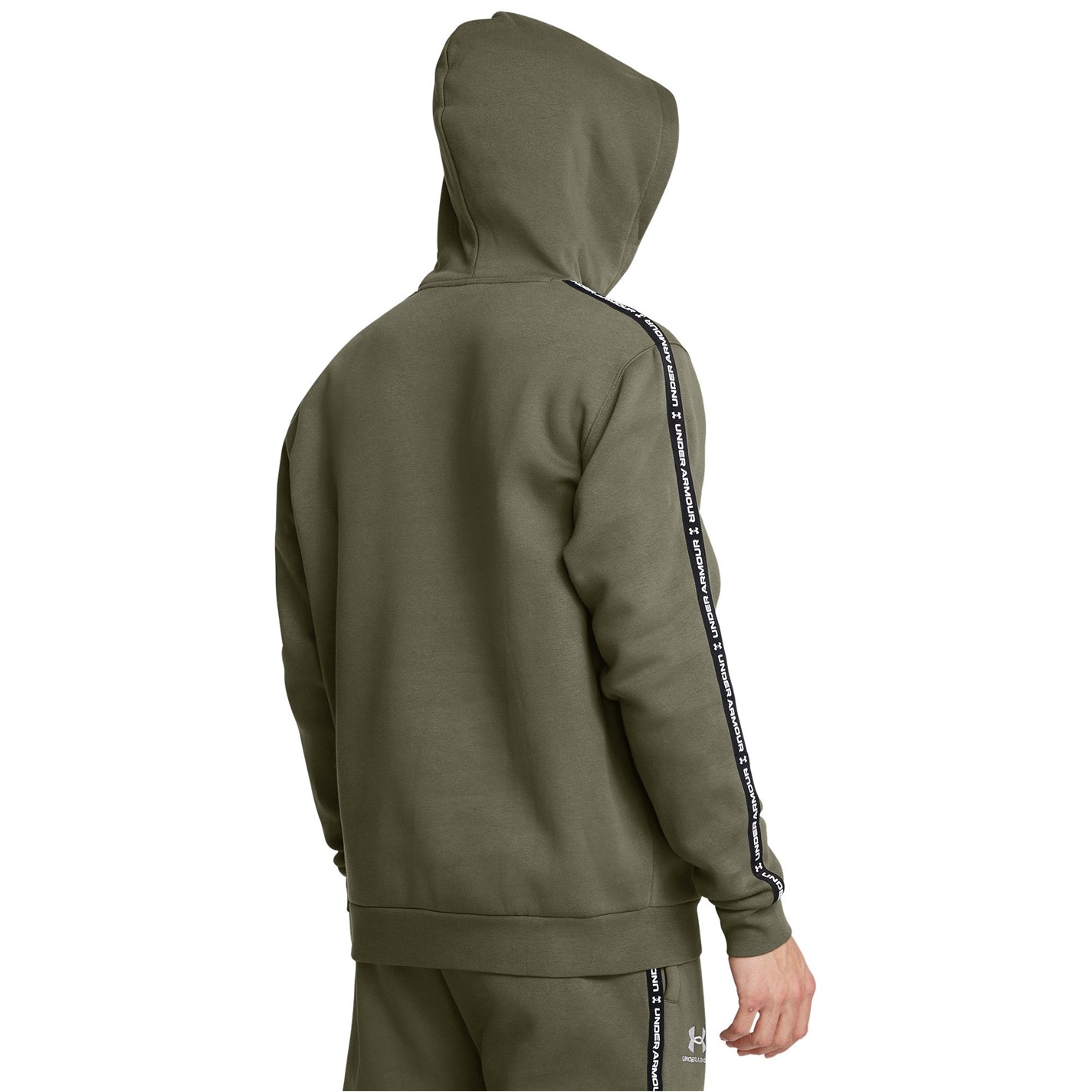 Mikina Under Armour Marine OD Green 888902 Icon Fleece Taping Hoodie Mens - 3
