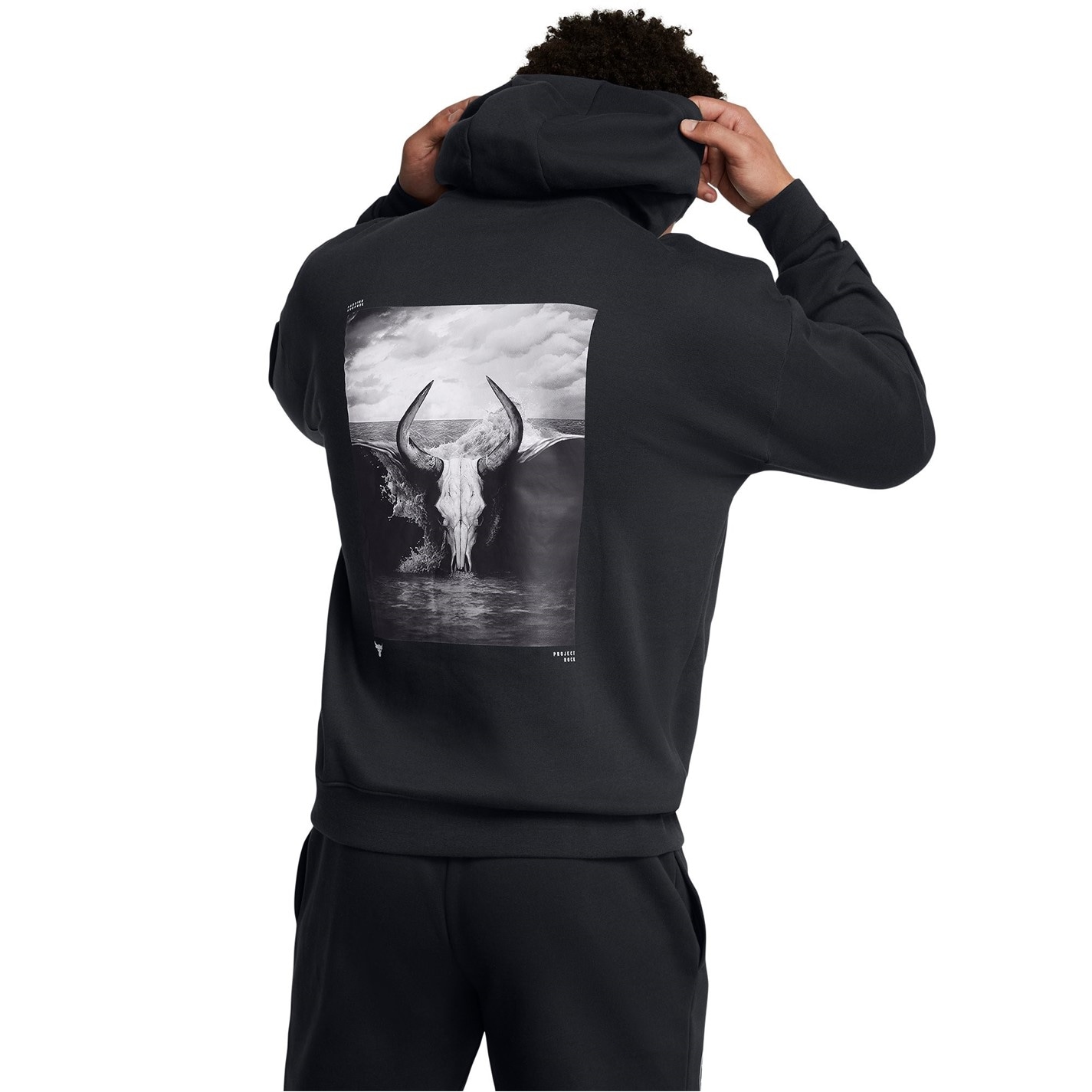 Mikina Under Armour Black 5760654 Men's Icon Hoodie - 3