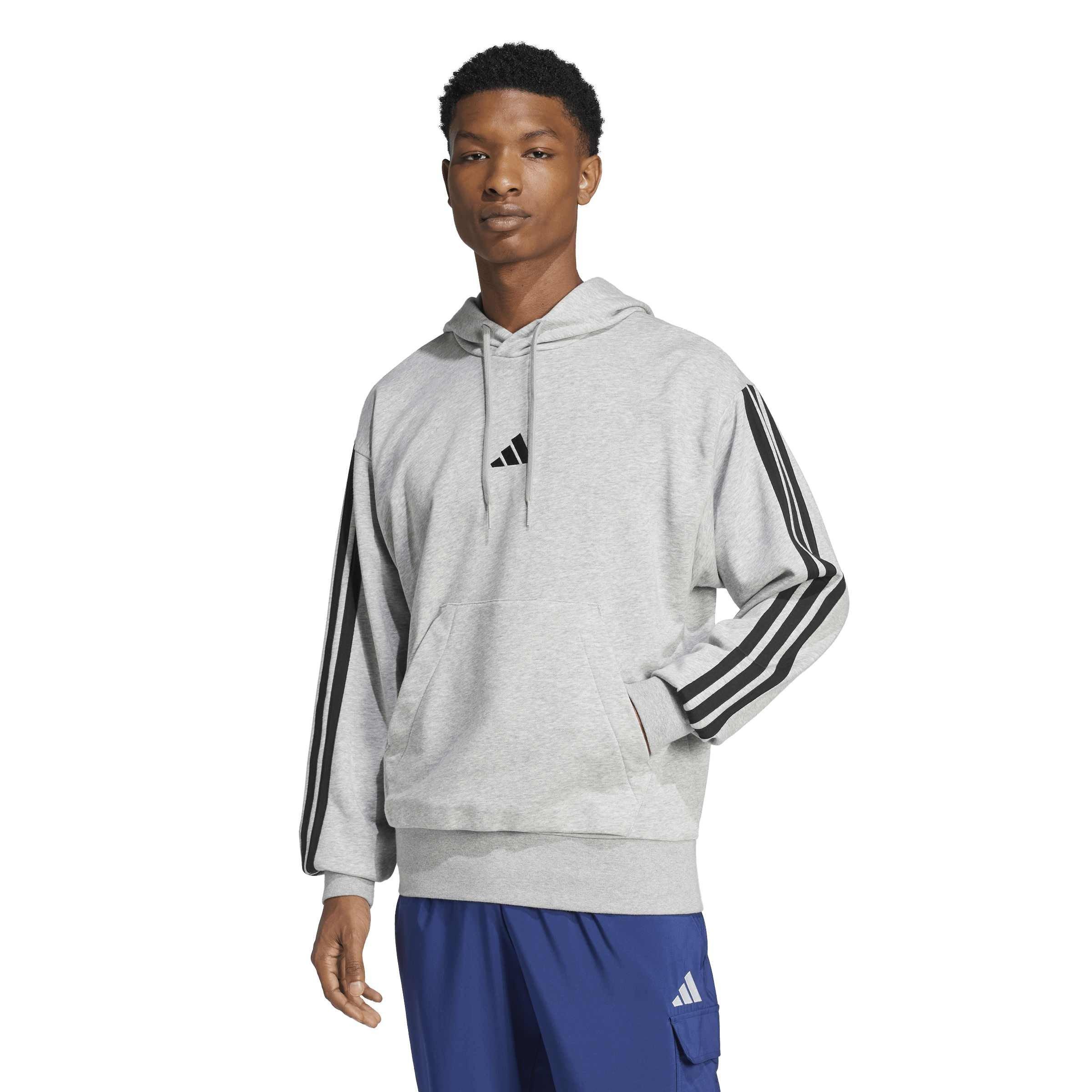 Mikina adidas Medium Grey Hea 5191332 Men's Over The Head Hoodie - 1