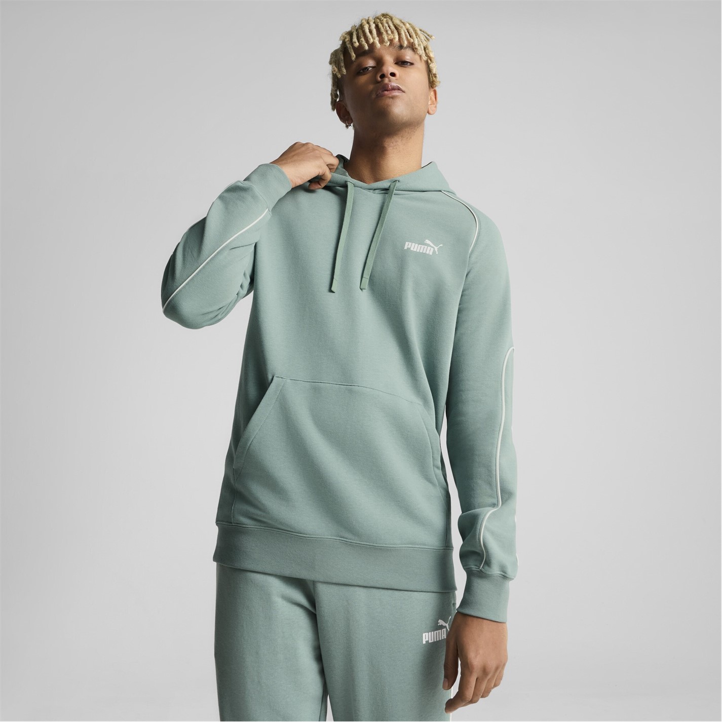 Mikina Puma Green Moon 7109985 Men's Sport Hoodie - 2