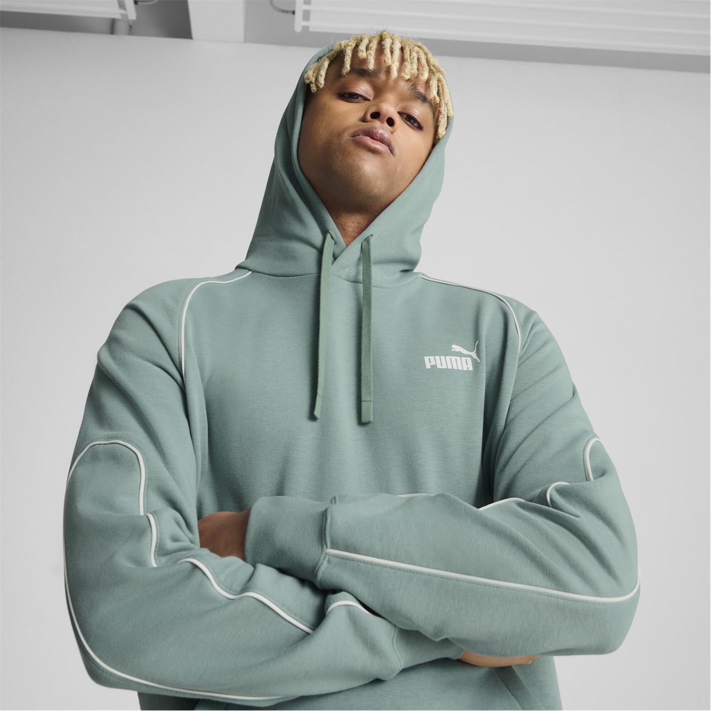 Mikina Puma Green Moon 7109985 Men's Sport Hoodie - 3