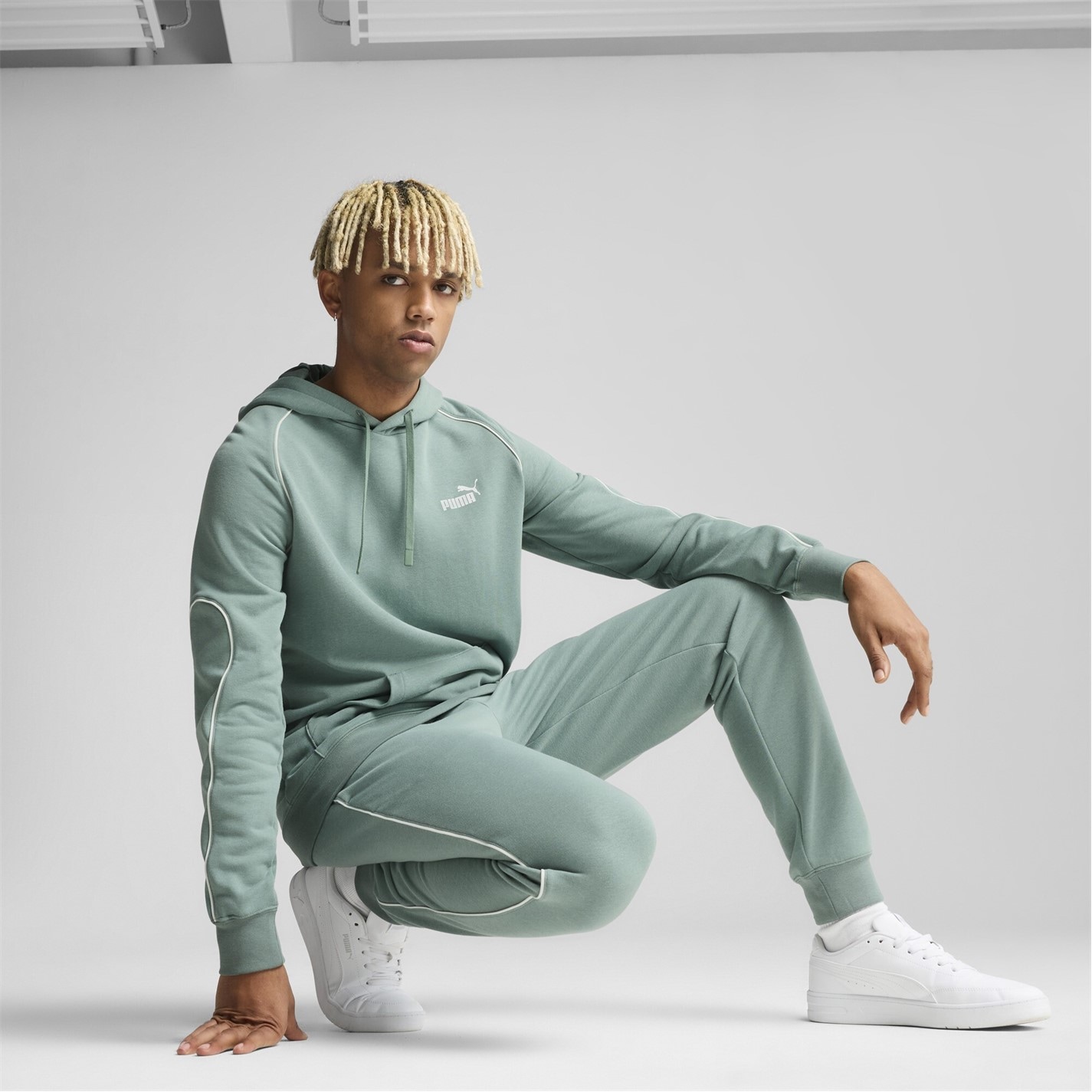 Mikina Puma Green Moon 7109985 Men's Sport Hoodie - 4