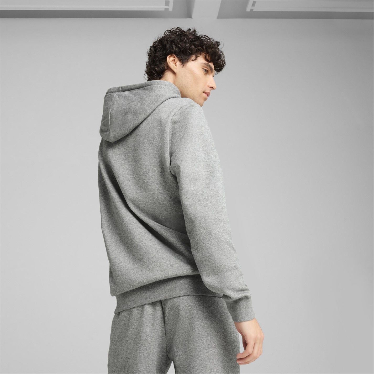 Mikina Puma Med Gry Heat 7198686 Men's Overhead Hoodie - 4