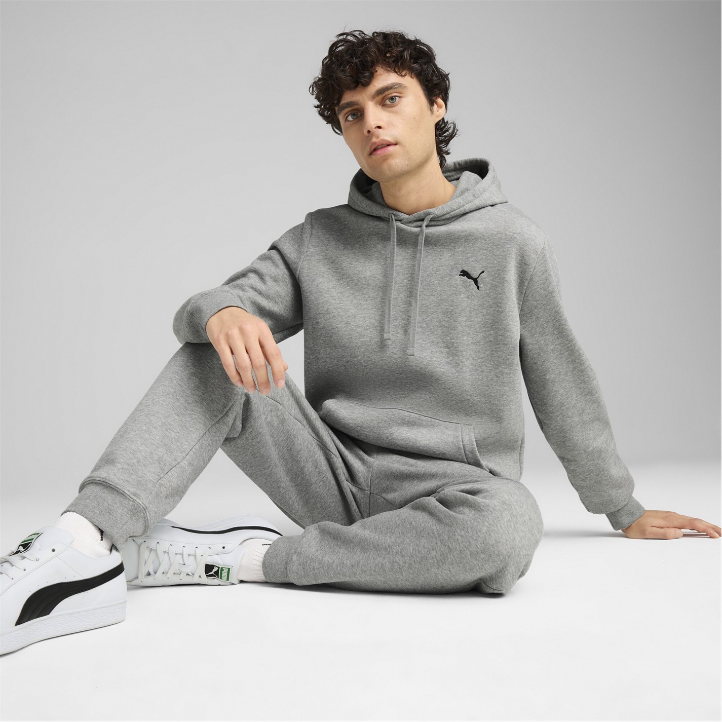 Mikina Puma Med Gry Heat 7198686 Men's Overhead Hoodie - 5
