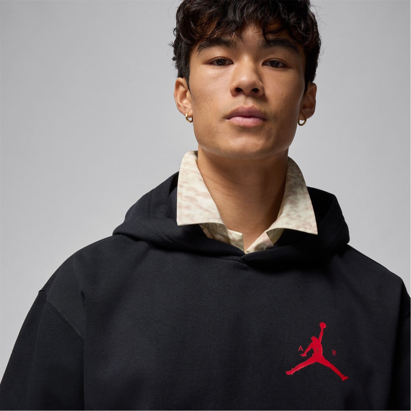 Mikina Nike Black 579342 Men's Jumpman Fleece Overhead Hoodie - 3