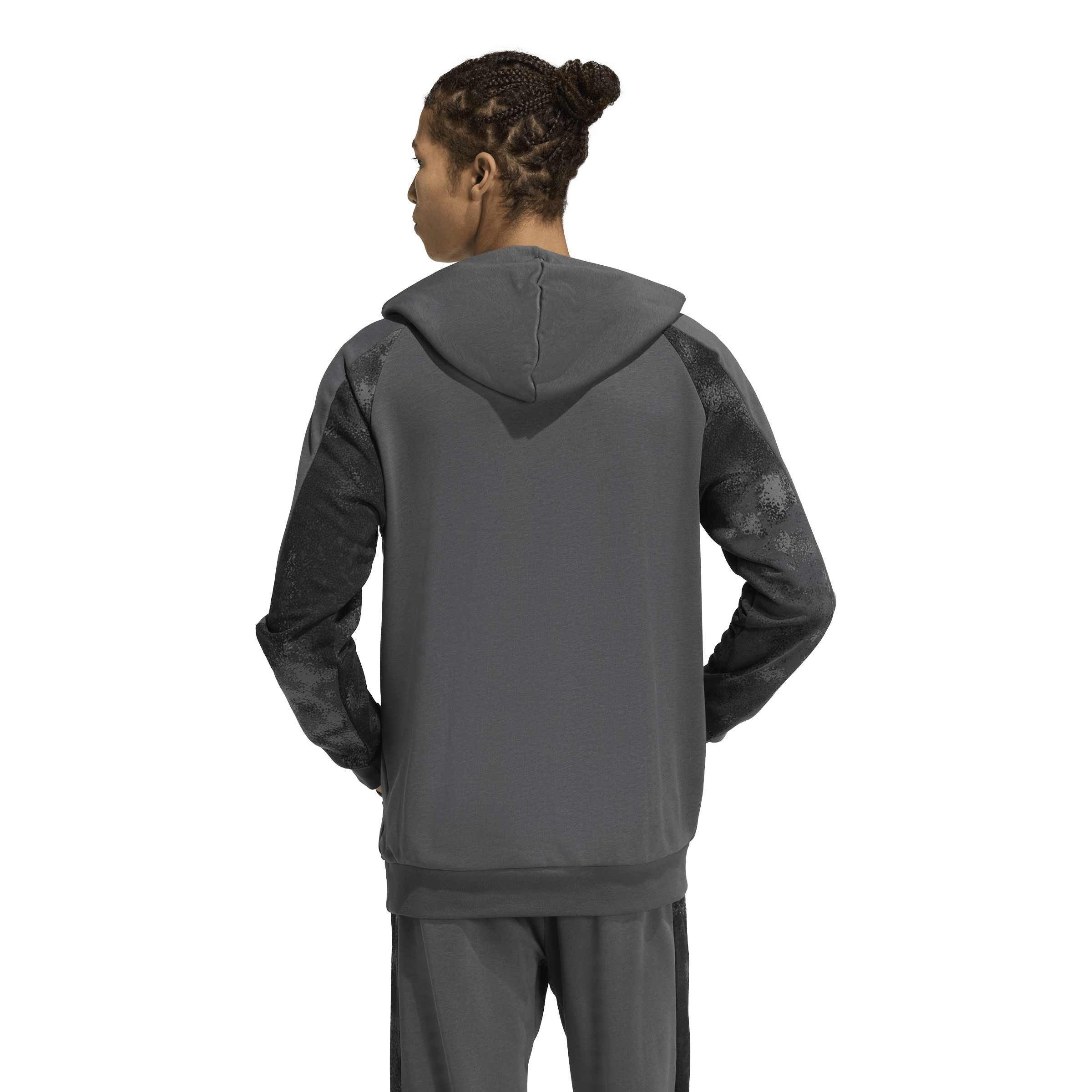 Mikina adidas Grey Six/Multic 9034568 Men's Camo Print Over The Head Hoodie - 2