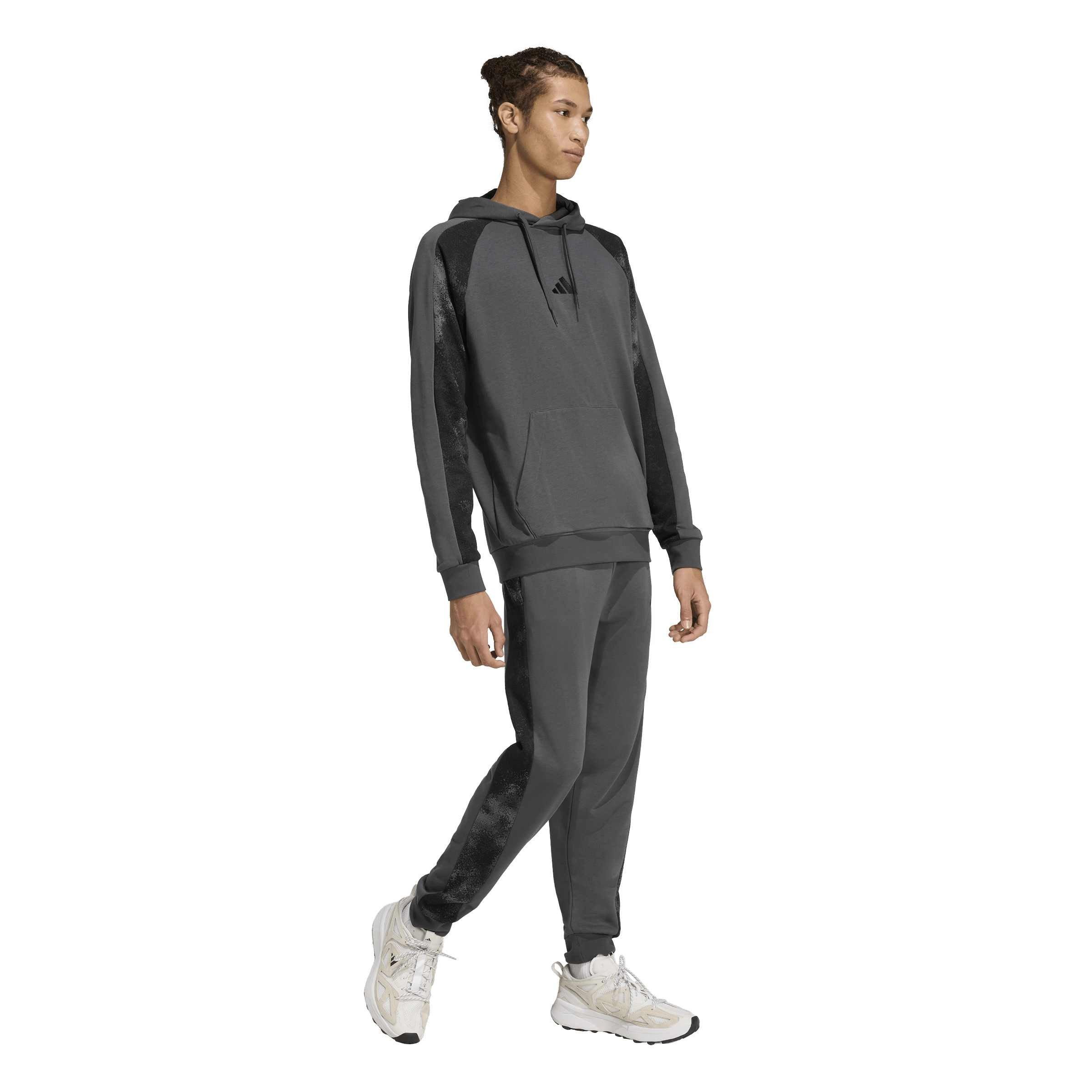 Mikina adidas Grey Six/Multic 9034568 Men's Camo Print Over The Head Hoodie - 5