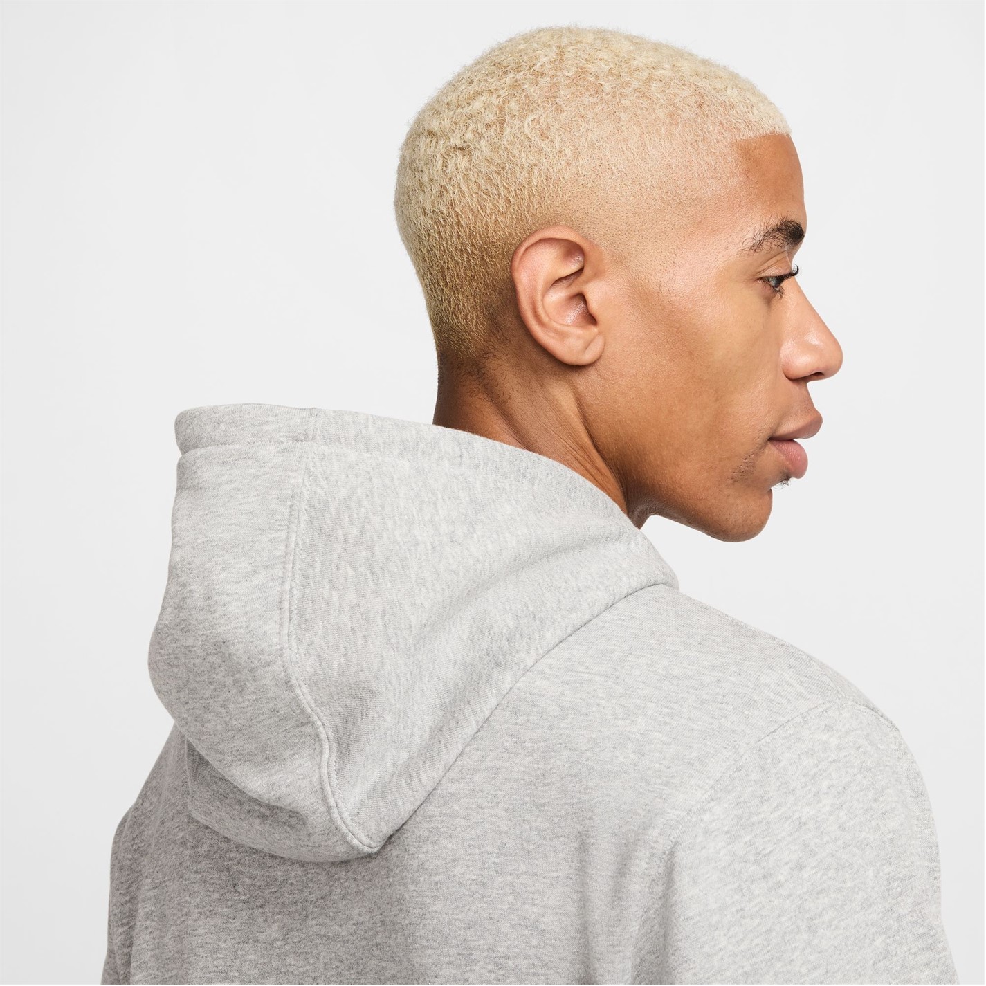 Mikina Nike Grey Hthr 5683452 Men's Club Foot Overhead Hoodie - 6