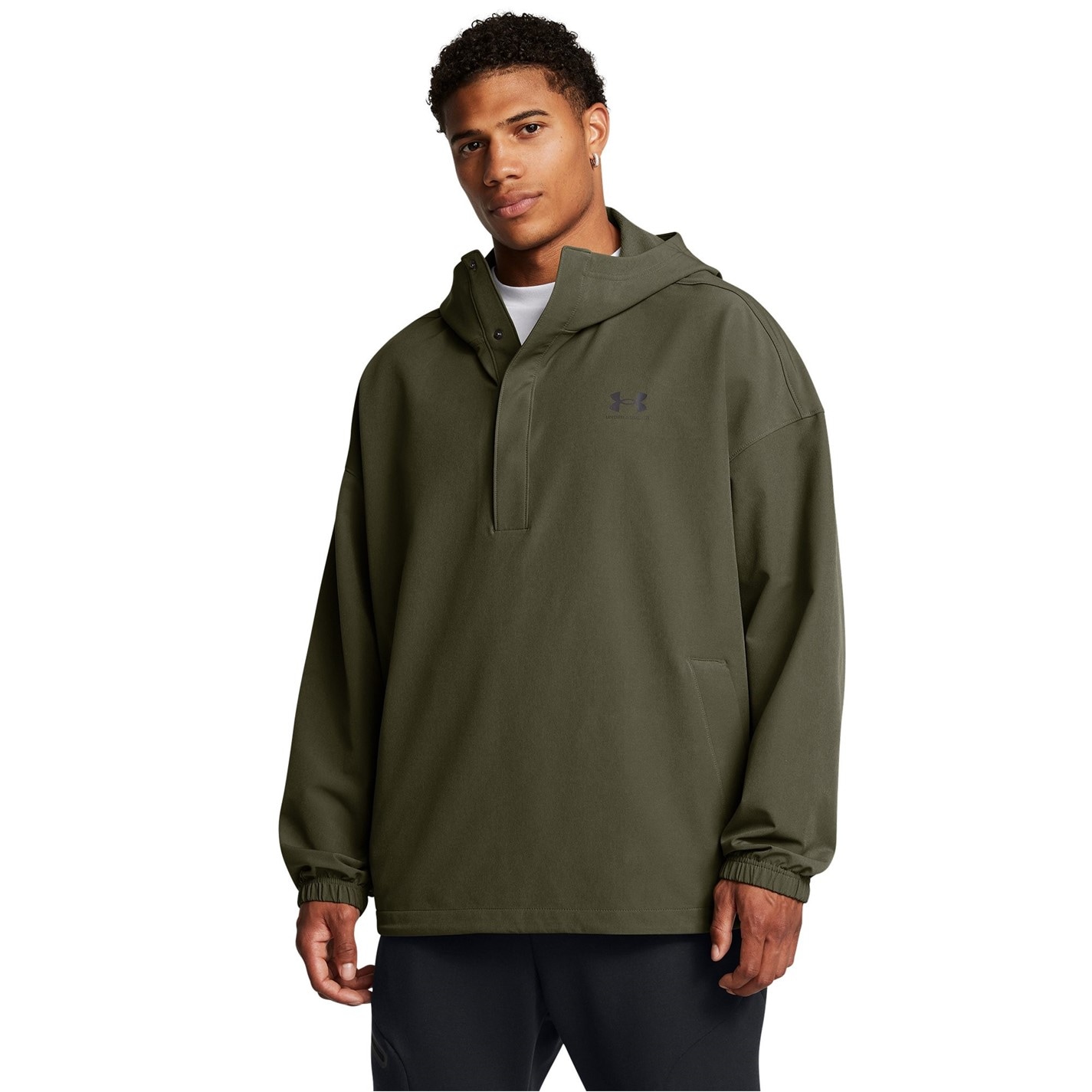 Mikina Under Armour Green 2227183 Men's Vibe Stormshell Hoodie - 3