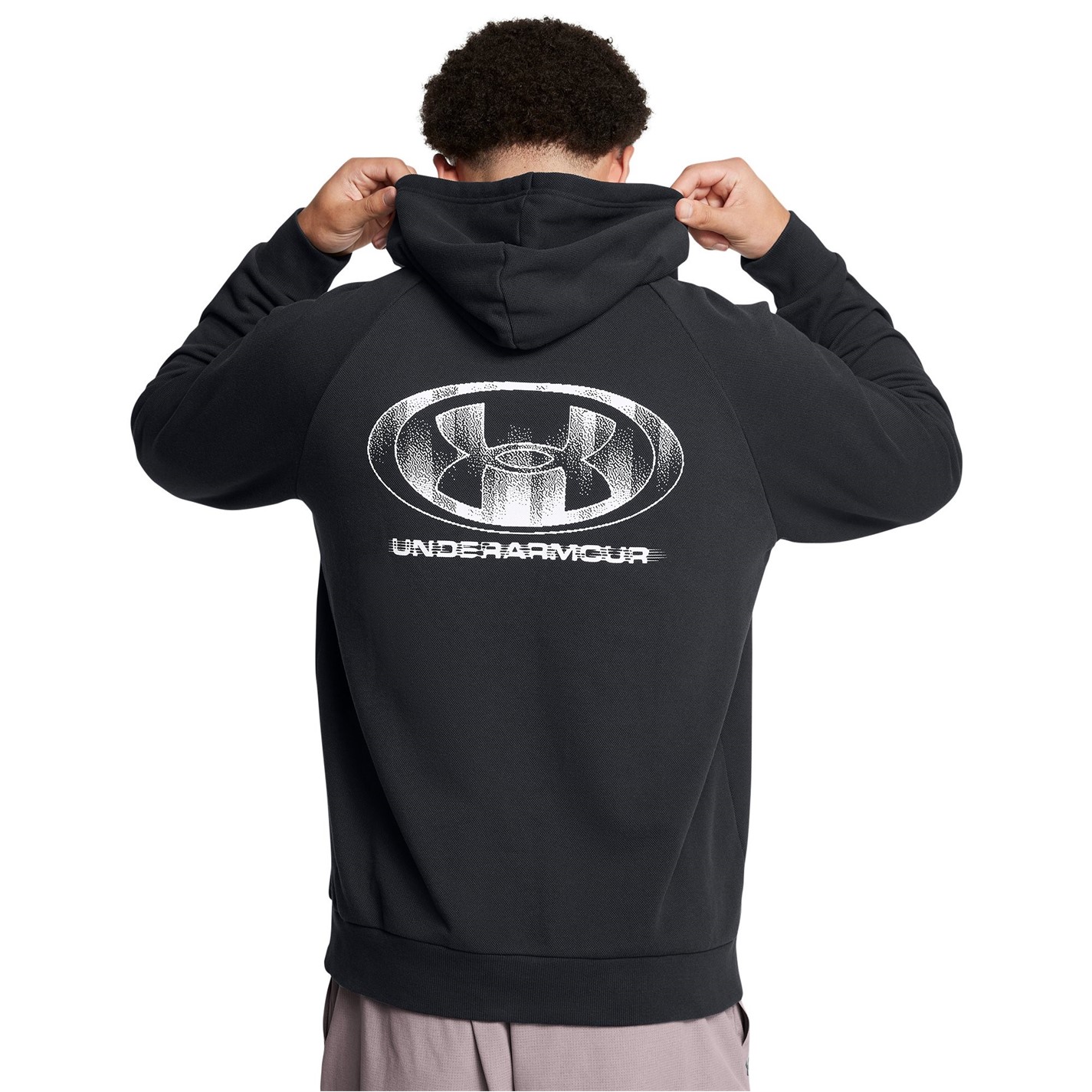 Mikina Under Armour Black 332500 Men's Rival Fleece Hoodie - 4