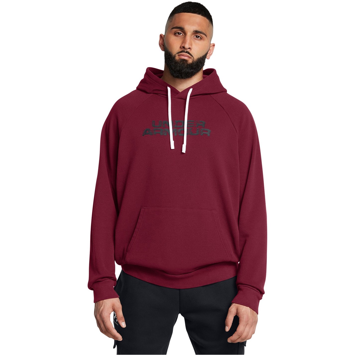 Mikina Under Armour Red 9130390 Men's Rival Fleece Hoodie - 3