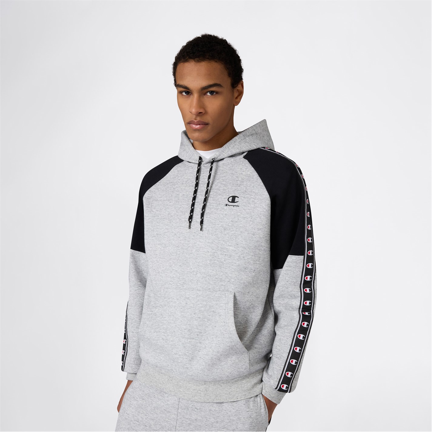 Mikina Champion Grey Marl 9230628 Men's Overhead Hoodie - 2