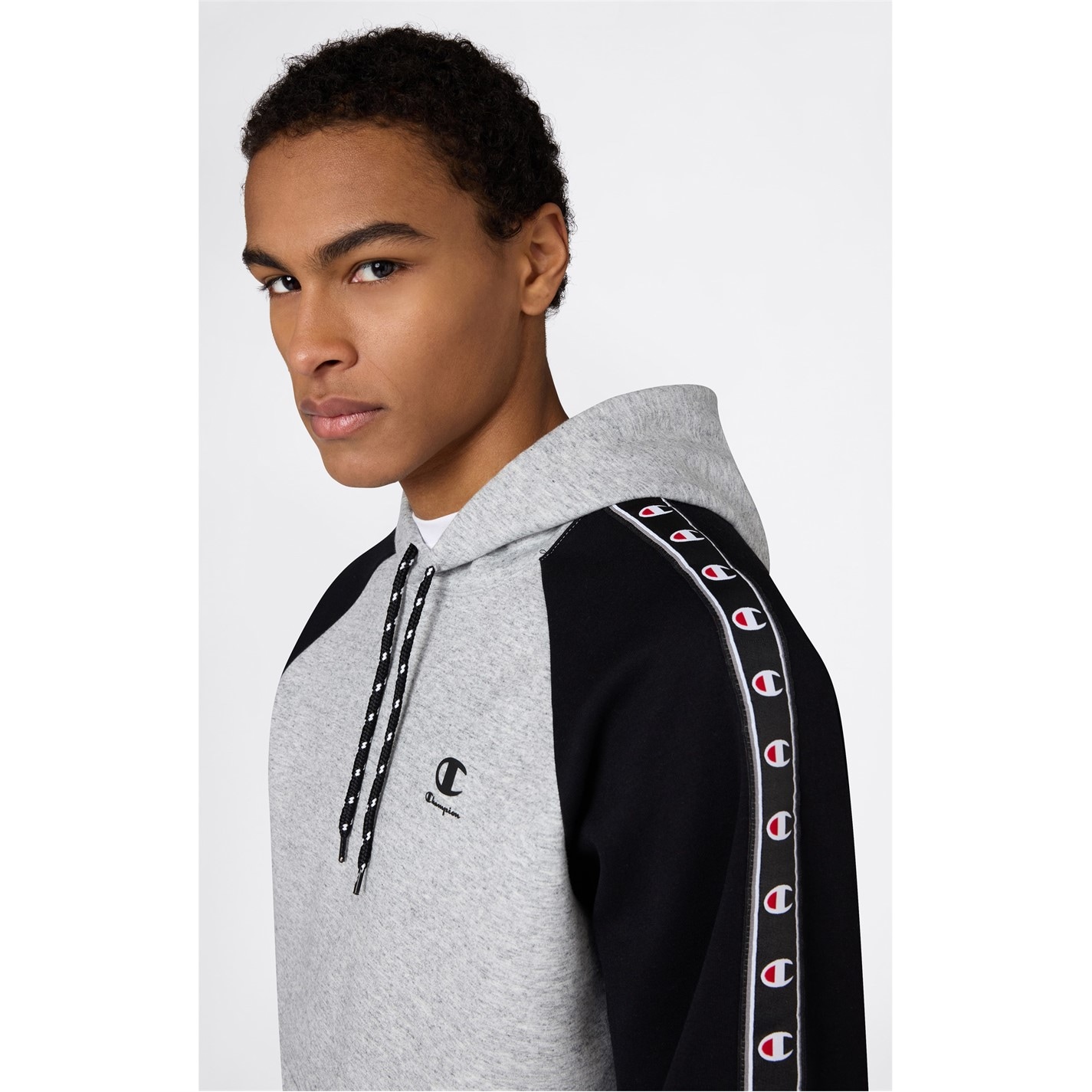 Mikina Champion Grey Marl 9230628 Men's Overhead Hoodie - 4