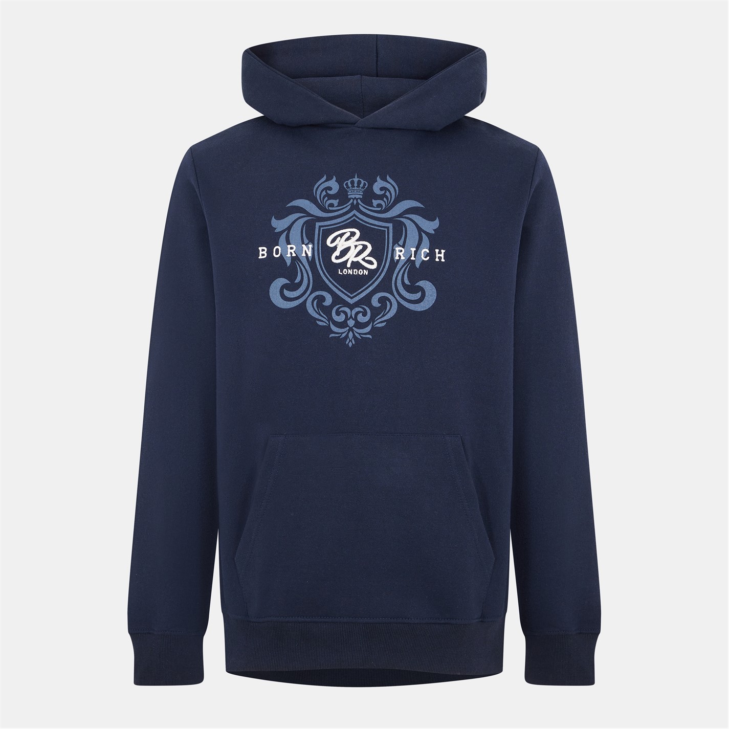 Mikina Born Rich Blue 6417459 BornRich Jairo Hoody Mens - 1