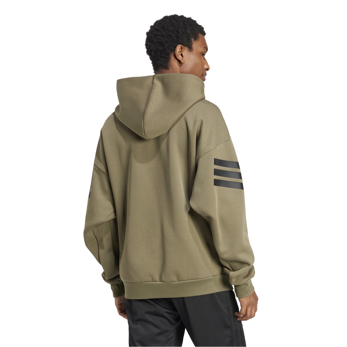 Mikina adidas Olive Strata 3393894 Future Icons 3-Stripes Hoodie Mens - 3