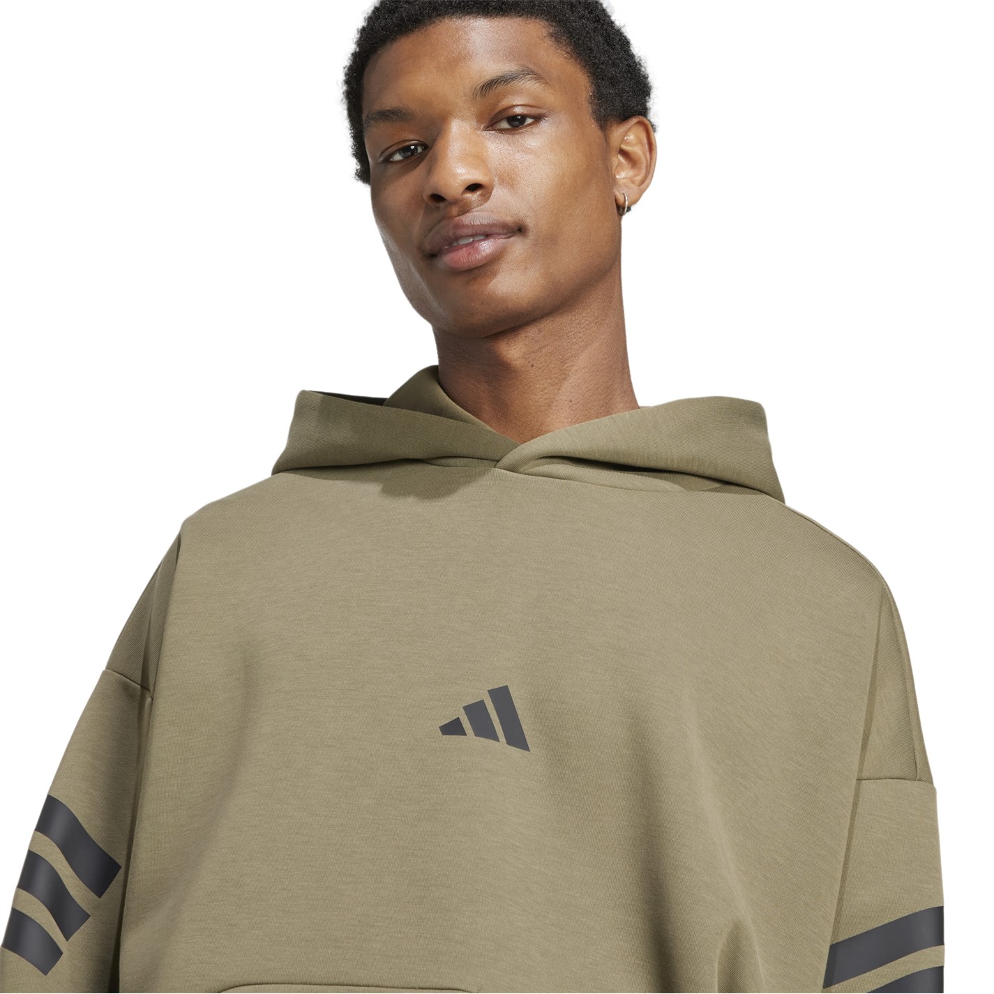 Mikina adidas Olive Strata 3393894 Future Icons 3-Stripes Hoodie Mens - 4