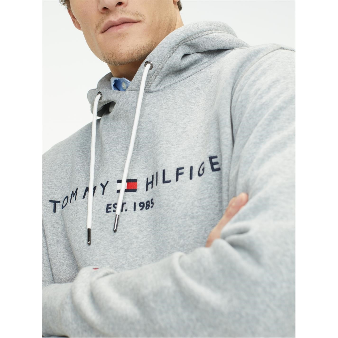 Mikina Tommy Hilfiger Cloud 501 6583030 Logo Hoodie - 3