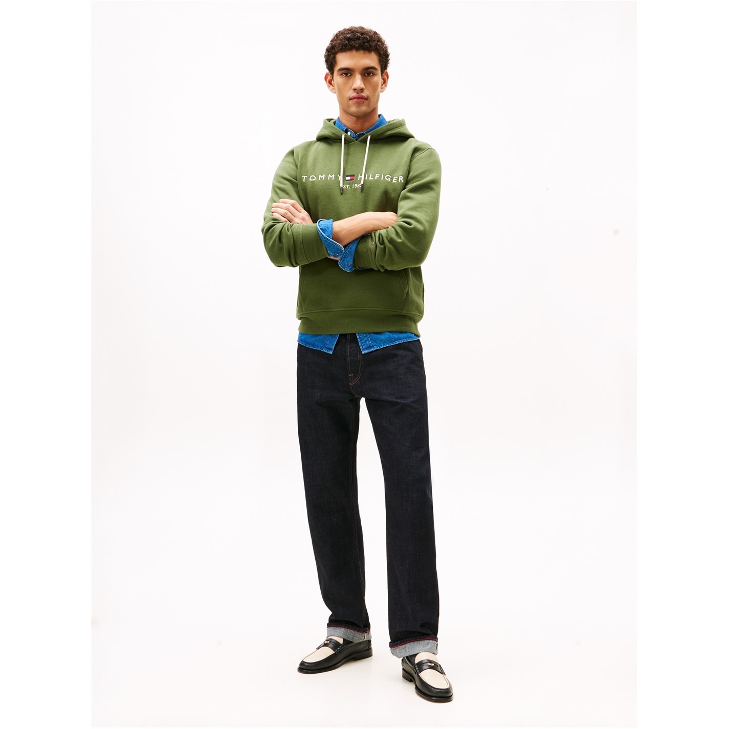 Mikina Tommy Hilfiger Mountain Pine 5954403 Logo Hoodie - 4
