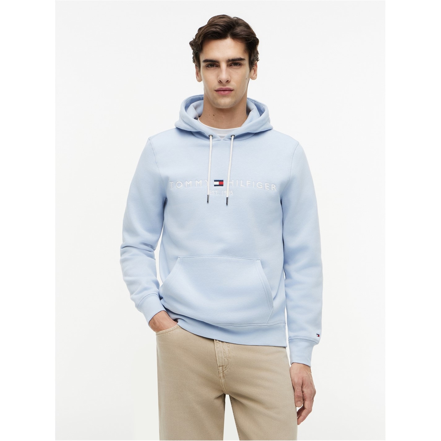 Mikina Tommy Hilfiger Breezy Blue 5247992 Logo Hoodie - 2