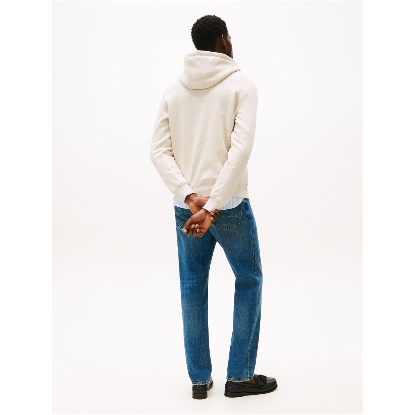 Mikina Tommy Hilfiger Oatmilk 9968703 Logo Hoodie - 4