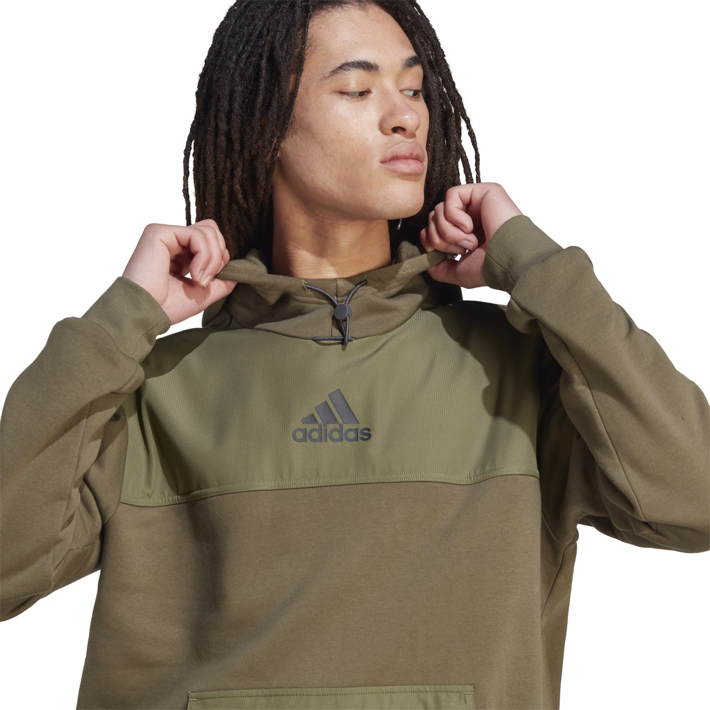 Mikina adidas Khaki 6060378 Utility Hoodie Mens - 5