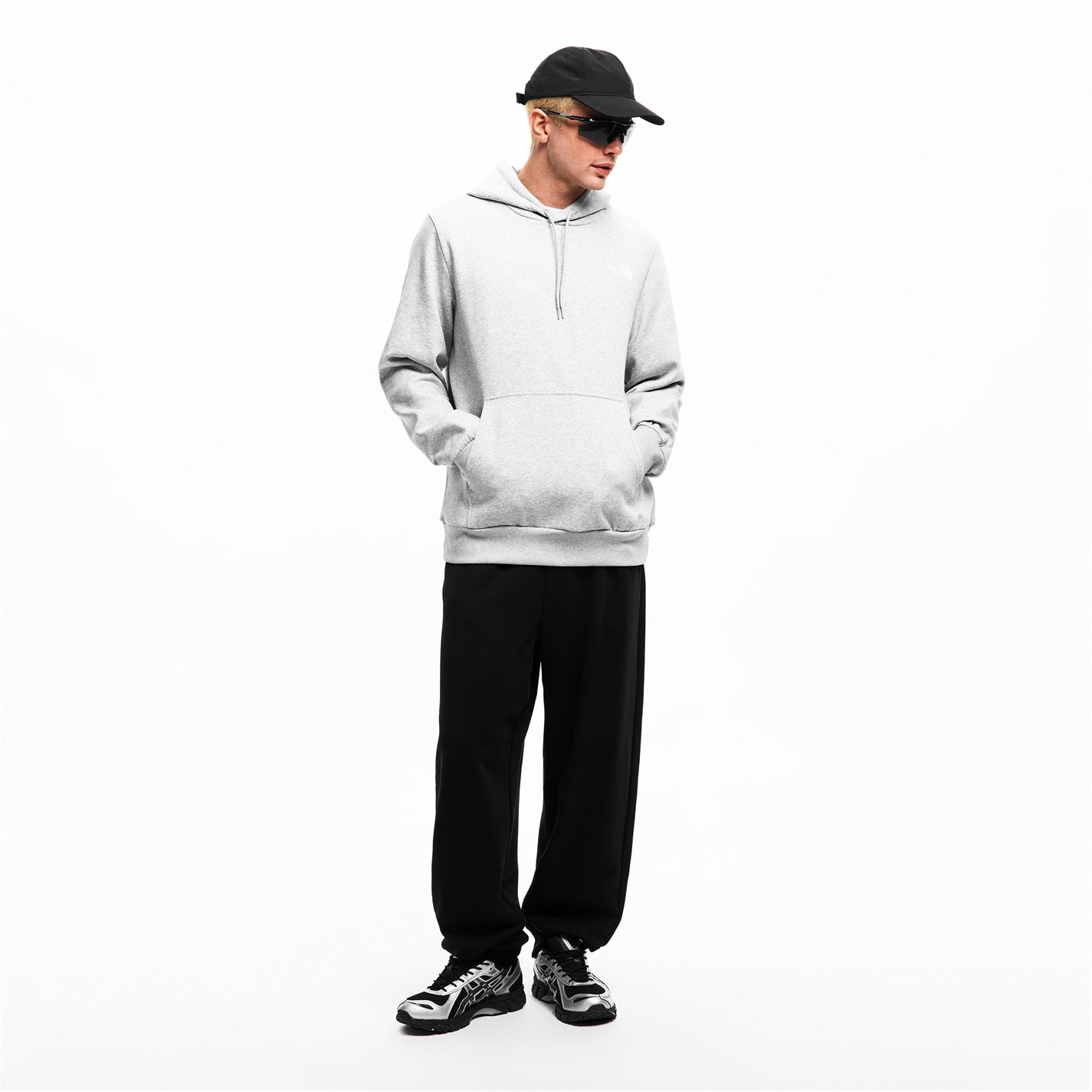 Mikina The North Face TNF Pale Grey 4702319 Simple Dome Hoodie Mens - 5